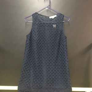 Ann Taylor Loft New petite Navy Blue Dress